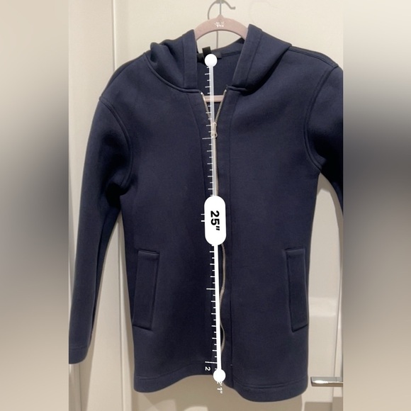 J. Crew Scuba Neoprene jacket - navy blue size XXS - Picture 5 of 9